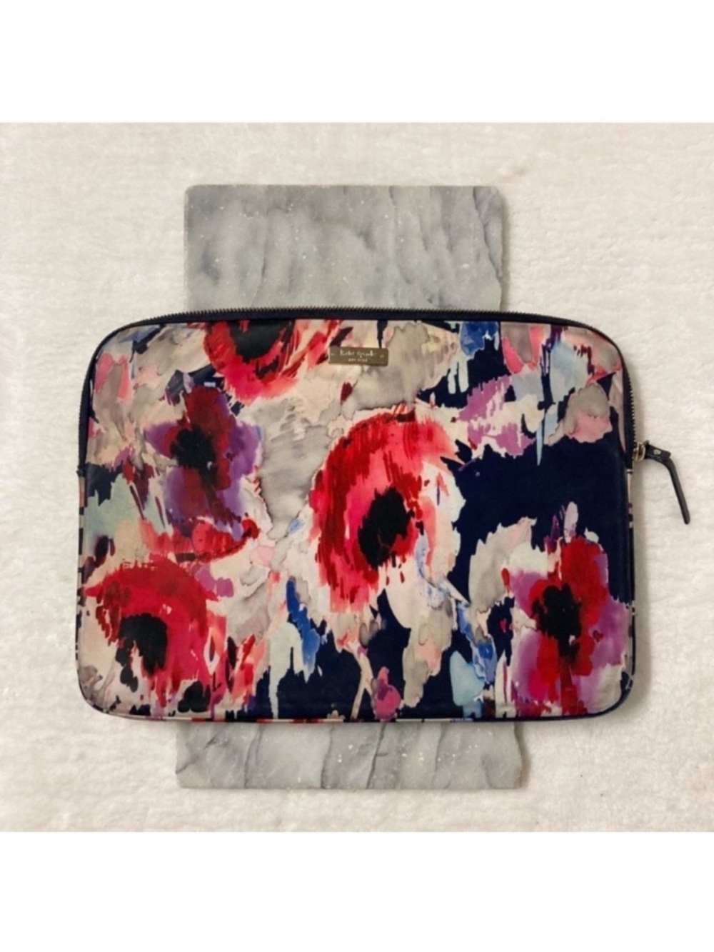 Kate Spade Floral Laptop Sleeve Case Abstract Painterly Flower Print